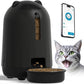 PAPIFEED Automatic Cat Feeder, 2.4G WiFi Auto Cat Food Dispenser with App Control, 3L Auto Pet Feeder with Dual Power Supply, Detachable for Easy Clean for Cats and Small Dogs, Black