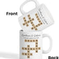 Family Forever Linked Together Custom Names Ceramic Mug, Crossword Puzzle Art, for Birthday, Anniversary or Special Occasions (Brothers & Sisters Forever Linked Together White Mug Ver 2)