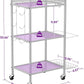 Yoga Mat Storage Rack, Home Gym Storage Rack, VOPEAK Workout Storage for Yoga Mat, Foam Roller, Equipment Gym Storage for Home Exercise and Fitness Gear (Metal)