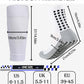 KMOLY 1 Set Soccer Grip Socks,Shin Guard Sleeves for Football Basketball for Men and Women Black/White One Size