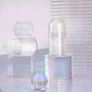 Roll-on Holographic Body Glitter Gel for Face Hair, Chameleon Color Changing Glitter Gel Under Light, Chunky Mermaid Sequins Festival Party Rave Accessories Shimmer Makeup (8# Sparkling Pink)