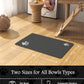 Pet Feeding Mat-Absorbent Dog Mat for Food and Water Bowl-No Stains Quick Dry Water Dispenser Mat-Dog Accessories Pet Supplies-Bowl for Messy Drinkers（Darkgrey,17"x34"