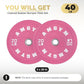 2 Inch Bumper Plates，10-500lbs，Barbell Rubber Olympic Weight Plates Set for Home Gym, Strength Training & Weight Lifting, Multiple Options Colors