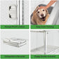 DIGGS Revol Collapsible Dog Crate with Wheels - Premium Portable Dog Crate - Safe, Stylish, and Convenient Indoor Kennel (Ash, Large)