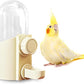 Automatic Hanging Bird Water Bottle - No Drip Cage Mounted Waters Feeder for Parakeets, Cockatiels, Budgies, Lovebirds, Finches, Canaries, Parrots (Bird Cage Accessories Travel Essential)