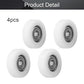 MroMax Roller Idler Bearing Pulley-6 x 30 x 9mm Sliding Conveyor Nylon Wheel with 626Z Bearing for Furniture, Hardware Accessories and Mobile Door White 4Pcs