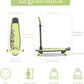 Chillafish Skatieskootie Customizable Training Skateboard and Lean-to-Steer Scooter with Detachable Stability Handlebar, Ages 3+