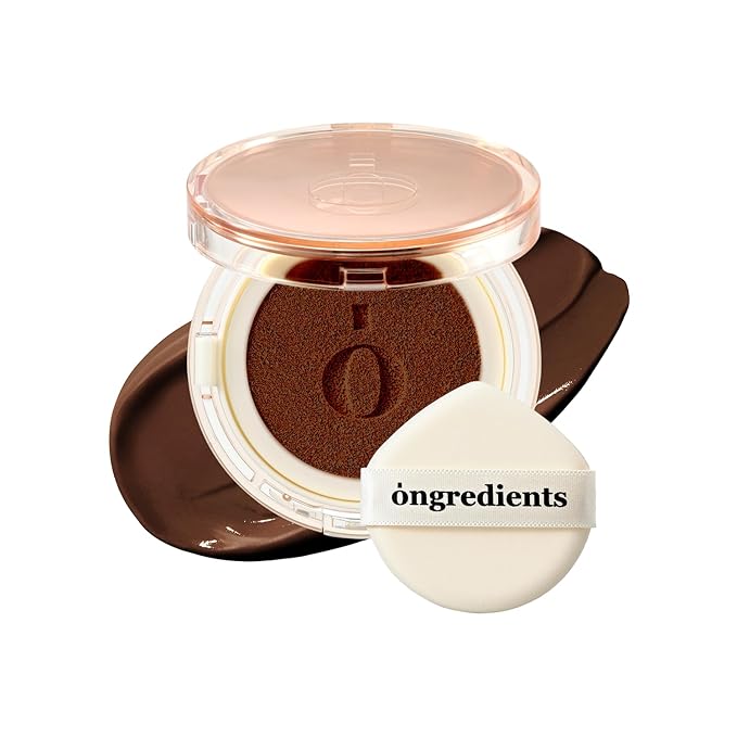 Skin Barrier Glow Cover Cushion, All-day Coverage, Glow Finish, Lightweight, Skincare-Like Texture, Non-cakey Makeup, Korean Cushion Foundation (#51N Milky Way, 0.15 oz)