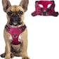 Dog Harness Step in Dog Vest Harness, Reflective Adjustable Puppy No Pull Harness Breathable Soft for Small and Medium Dogs Cats, Pink/Black, S