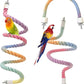 3pcs Gradient Colorful Bird Rope Perch Stand,Bird Cage Climbing Rope Toys Accessories,Bendable Climbing,Parakeet Lovebirds Cockatiels Budgies Play (15.7'',23.6'',39.3''B)