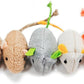 Shudyear cat Toys 5pcs Mouse Toys, Interactive Catnip Animal Toys for Indoor Kittens to Eliminate Boredom for Bored Indoor Cats (5pc)