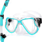 Greatever Dry Snorkel Set,Panoramic Wide View,Anti-Fog Scuba Diving Mask,Professional Snorkeling Gear
