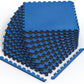 Norsk Dual-Sided Reversible 1/2" Foam Exercise Mats for Home Gym - Interlocking EVA Foam Tiles