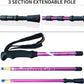 Hiking Trekking Poles, 2 Pack Anti Shock, Adjustable, Collapsible Hiking Poles for Trekking or Walking, Lightweight Aluminum Sticks for Children