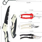 5 Piece Gardening Scissors Folding Saw Pruner Set with Pruner Saw Hand Garden Clippers Set