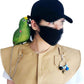 QBLEEV Parrot Anti-Scratch Shoulder Protector Hang Bird Anklet&Toys, Stand Shoulder Cape, Multi-Functional Pet Shoulder Pad Diaper Shawl for Small Medium Parakeets Cockatiels, Sun Conures(Yellow)