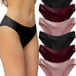 FINETOO 6 Pack Women’s Seamless Hipster Underwear No Show Panties Invisibles Briefs Soft Stretch Bikini Underwears XS-XL