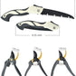 4 Piece Gardening Scissors Folding Saw and Pruner Set Sharp Hand Garden Clippers Set with Folding Pruner Saw