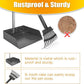 TOOGE Larger Pooper Scooper for Large Dogs, Dog Pooper Scooper Long Handle Stainless Metal Tray and Rake Set for Large Medium Small Dogs Heavy Duty (Green) (Extra Large)