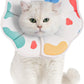 Avont Soft Cat Recovery Cone Collar, Adjustable Lightweight Kitten E-Collar for Small Dogs, Comfortable Neck Donut Stop Licking Scratching After Surgery -Cow(L)
