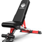 Pooboo Weight Bench, Heavy Duty Bench and 8 Adjustable Positions Workout Bench Press for Home Gym Strength Training