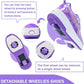 Wooowyet Roller Skate Shoes for Kids Boys Girls Rechargealbe Wheels Sneakers Fashion Roller Wheeled