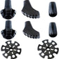 Replacement Rubber Tips Set for Trekking Pole Walking Hiking Sticks Tips Protectors