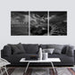 Yetaryy 3 Panels Inspirational Canvas Painting Motivational Wall Art Success Framed Poster Grind Hustle Positive Quotes Wall Poster Office Inspirational Wall Decor 36''W x 16''H (Animals-HeiYing-3S)