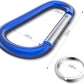 sprookber 3" Aluminum Carabiner D Ring, Caribeener Clips, Spring Snap Hook for Keychain Clip, Set of 10