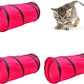 iCAGY Foldable Spiral Cat Tunnel - Indoor Toy for Small Cats, Kittens, and Rabbits - Tube for Interactive Play and Outdoor Fun - Pet Activity Toy 20" 3 Pcs
