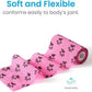 WePet Pet Wrap, Self-Adhesive, Only Sticks to Itself, Non-Woven Tape for Dog Legs, Paws, Wounds, First Aid Cohesive Gauze for Horse, Cat, Bird, Animal, 6 Rolls, 4 Inch, Pawprints B