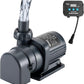 hygger 800GPH Quiet Submersible and External 24V Water Pump, with Controller (30%-100% Settings), Powerful Return Pump for Fish Tanks, Aquariums, Ponds, Fountains, Sump, Hydroponics (25W, 9.8ft)