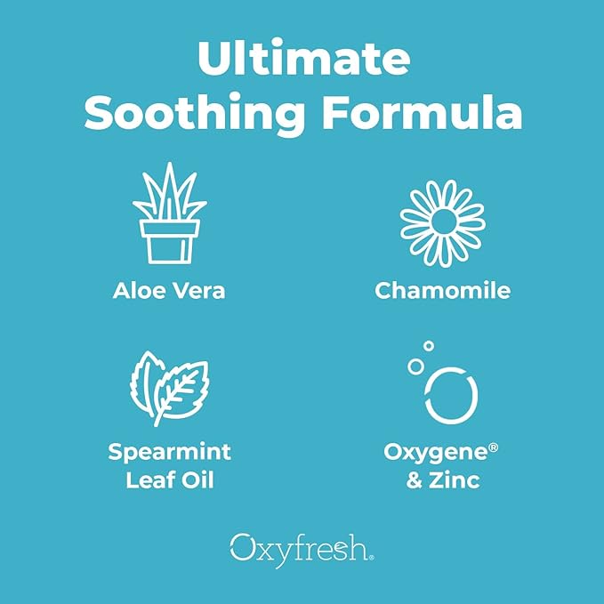 Oxyfresh Premium Pro Relief Dental Gel with Zinc –Infused with Aloe Vera, Chamomile and Xylitol – Dentist Recommended to Help Soothe Gum Tissue. 4 oz.