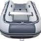 Newport 10ft 6in Newport Model Inflatable Dinghy Boat Transom Sport Tender - 5 Person - 15HP USCG Rated, White/Gray