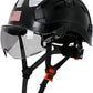 AOLAMEGS Construction Safety Hard Hat - ANSI Z89.1 Type Ι OSHA Approved Safety Helmets with Chin Straps Lightweight Reflective Vented ABS Hard Hats For Men Women Industrial Workwear 6-point Suspension