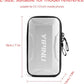 Dxyufazhe Outdoor Sports Multifunctional Armband Waterproof Running Sports Fitness Mobile Arm Bag, Compatible with iPhone 15 Pro Max 15 XS XR 8, Galaxy S25 S20 S10 Plus for Men & Women (Silver)