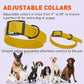 Dogline Biothane Waterproof Dog Collar Strong Coated Nylon Webbing with Black Hardware Odor- Proof for Easy Care Easy to Clean High Performance Fits Small Medium or Large Dogs, Treasure Gold