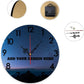 Generic Custom Wall Clock Personalized Picture Hanging Time Clocks Silent Non Ticking Round Decoration for Kitchen Wedding Friend Family Lover, 12x12Inch