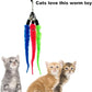 Cat Worm Toy Refills, 20 Pieces Cat Wand Attachments Worms Toy for Indoor Cats (A)