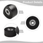4 Pieces Fitness Trolley Seat Rail Rollers for Water Resistance Rowing Machine, Nylon Steel Cushion Moving Wheel, Row Machines Part Replacement for Home Gym Fitness Equipment