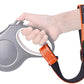 PetBonus Short Dog Leash, Safety Wrist Strap for Retractable Dog Leash, Reflective Design and Adjustable Soft Padded Handle, Extra Layer Security for Pet Stroller (Orange)