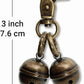 Copper Bells for Dog Collars with Snap Clips - Made of Pure Copper for Dogs/Cat - Clear Sound & No Rust - Save Birds Wildlife, Know Where Your Pet Christmas Sounds