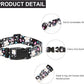 Mercano Adjustable Dog Collar - Special Design Patterns, Soft Nylon Comfortable Sturdy Pet Collar for Small Medium Large Dogs (M, Floral White)