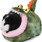 JanYoo Hedgehog Rat Bed Guinea Pig House Hamster Supplies Chinchilla Cage Ferret Rat Gerbil(S,Crocodile)