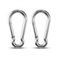 Large Carabiner Clip Hooks, 2pcs 4 inch Carabiners Heavy Duty, 304 Stainless Steel Spring Snap Hook Fits Camping Hanging Hiking Weight Lifting, Metal Clips for Rope or Chain