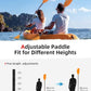 Abahub Adjustable Kayak Paddle 210-230 cm/ 230-250 cm Floating Kayaking Oars Boating Oars Canoeing Oars Black