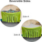 RIOUSSI Guinea Pig Hideout Hideaway Corner Fleece Toys Cage Accessories with Reversible Sides, Geo/Gray+Green, 2 Pack