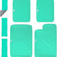 Paw Inspired Fitted Fleece Liners for Ferret Nation, Critter Nation Cage for Ferrets, Rats, Chinchillas, Hedgehogs & Other Small Animals (Green, Double Unit Set)