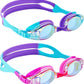 Aegend 2 Pack Kids Goggles, Swimming Goggles for Kids Age 4-16 Boys and Girls Youth, Anti-Fog Waterproof Anti-UV Pool Goggles
