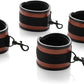 6pcs Black PU Adjustable Straps Sports Training Fitness Gear Home Yoga Set